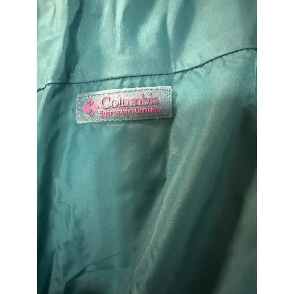 Columbia Reversible Retro 80s 90s Crop Ski Down Puffer Jacket Women M Gorpcore